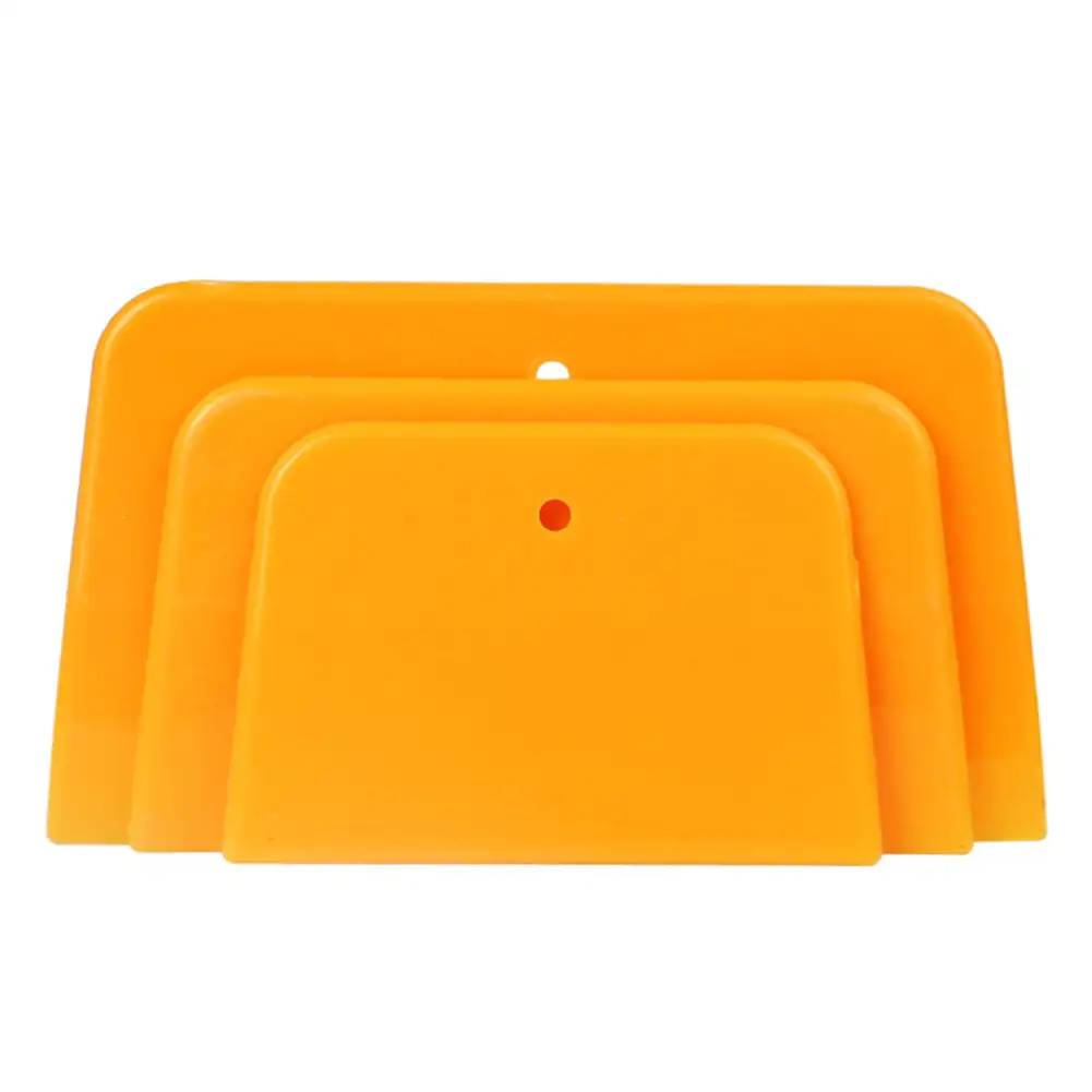 3Pcs Car Non-Scratch Windshield Film Squeegee Scraper Vinyl Auto Sticker Installation Scrapers Auto Household Cleaning Tool