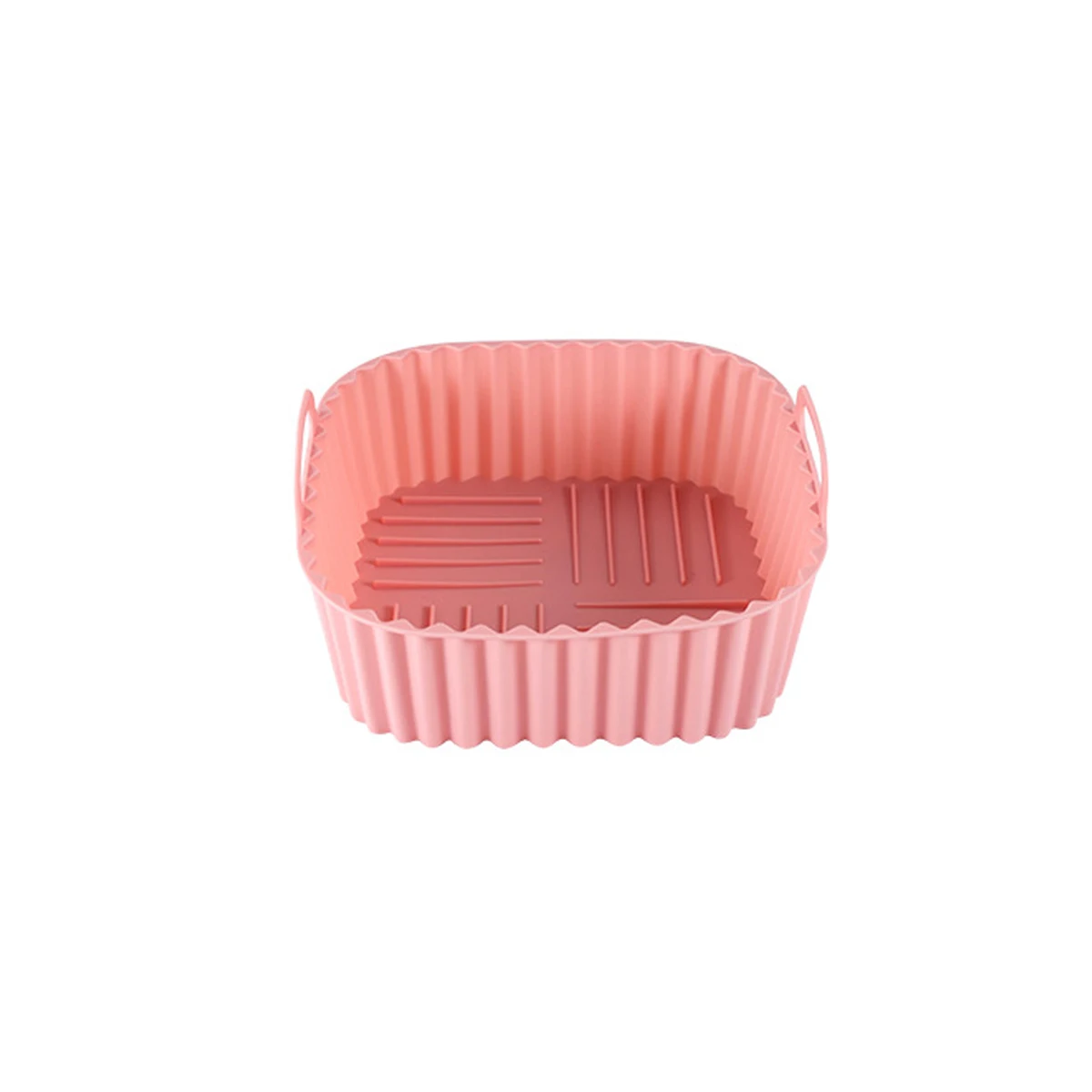 Square Silicone Air Fryer Basket - Reusable, High-Temperature Resistant, Easy-Clean Grill Accessory