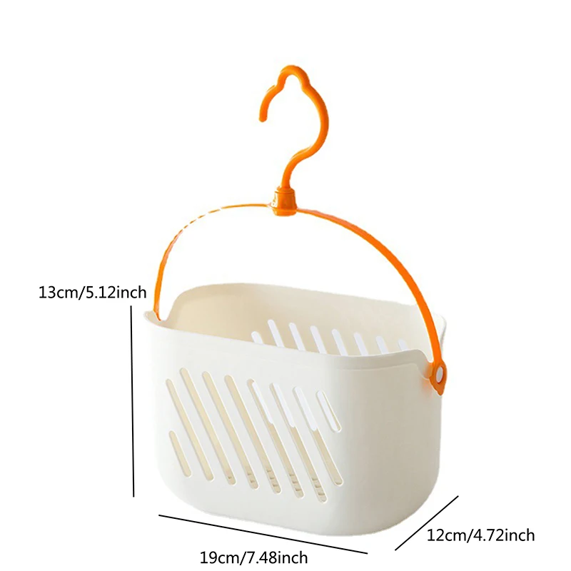 Hanging Shower Toiletry Bath Kitchen Baskets Tub Corner Organizer Dorm Tote Hooks Rack Hangable Storage Basket Hook