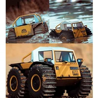 In Stock Kingkong RC Car 1/10 All-terrain Off-road Vehicle Amphibious Professional Climbing Car KIT Model D-E077 1