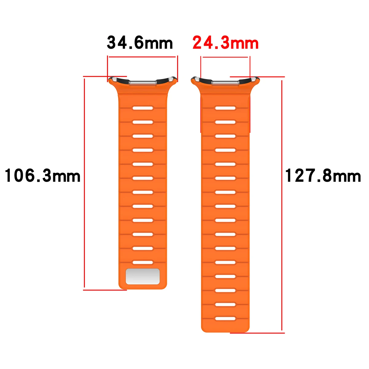 Magnetic Silicone Sport Watch Strap - Universal Fit