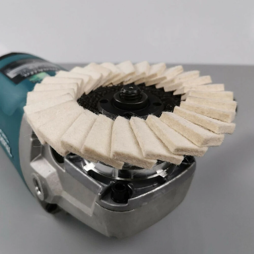 

Power Tools Polishing Wheels Stainless Steel 2pcs Good Texture Light Weight Metal Not Easy To Deform White Wool