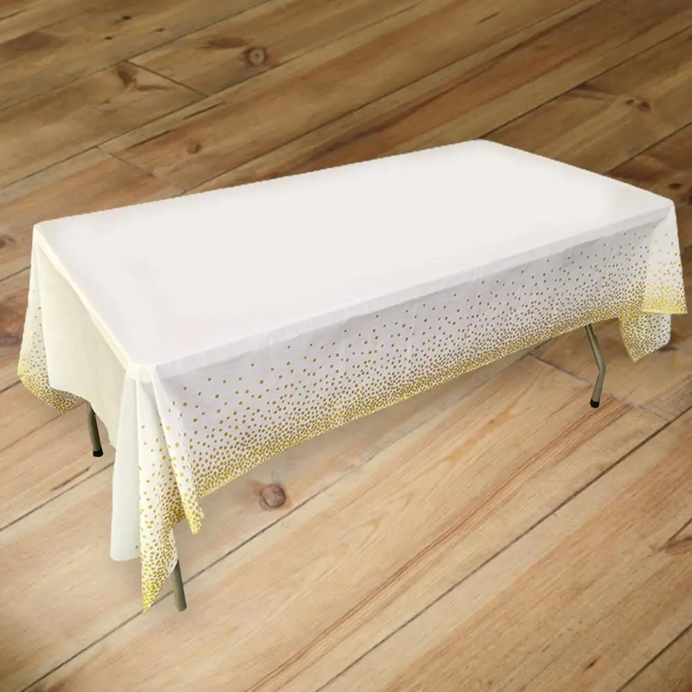 

Tablecloth Convenient Rectangle Rose Gold Dot Table Cover 4 Colors Table Cloth
