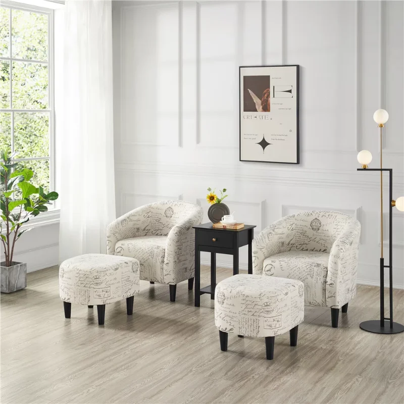 

Chair & Ottoman Sets, Letter Print chairs for bedroom furniture