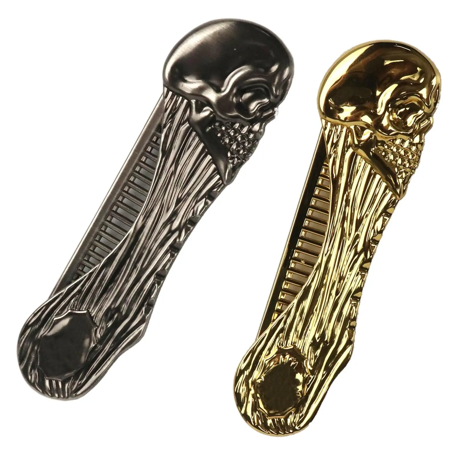 

Folding Beard Comb with Skull Design Pocket Sized for Mustache & Hair Gift for Men Portable Mustache Comb for Home Car Travel