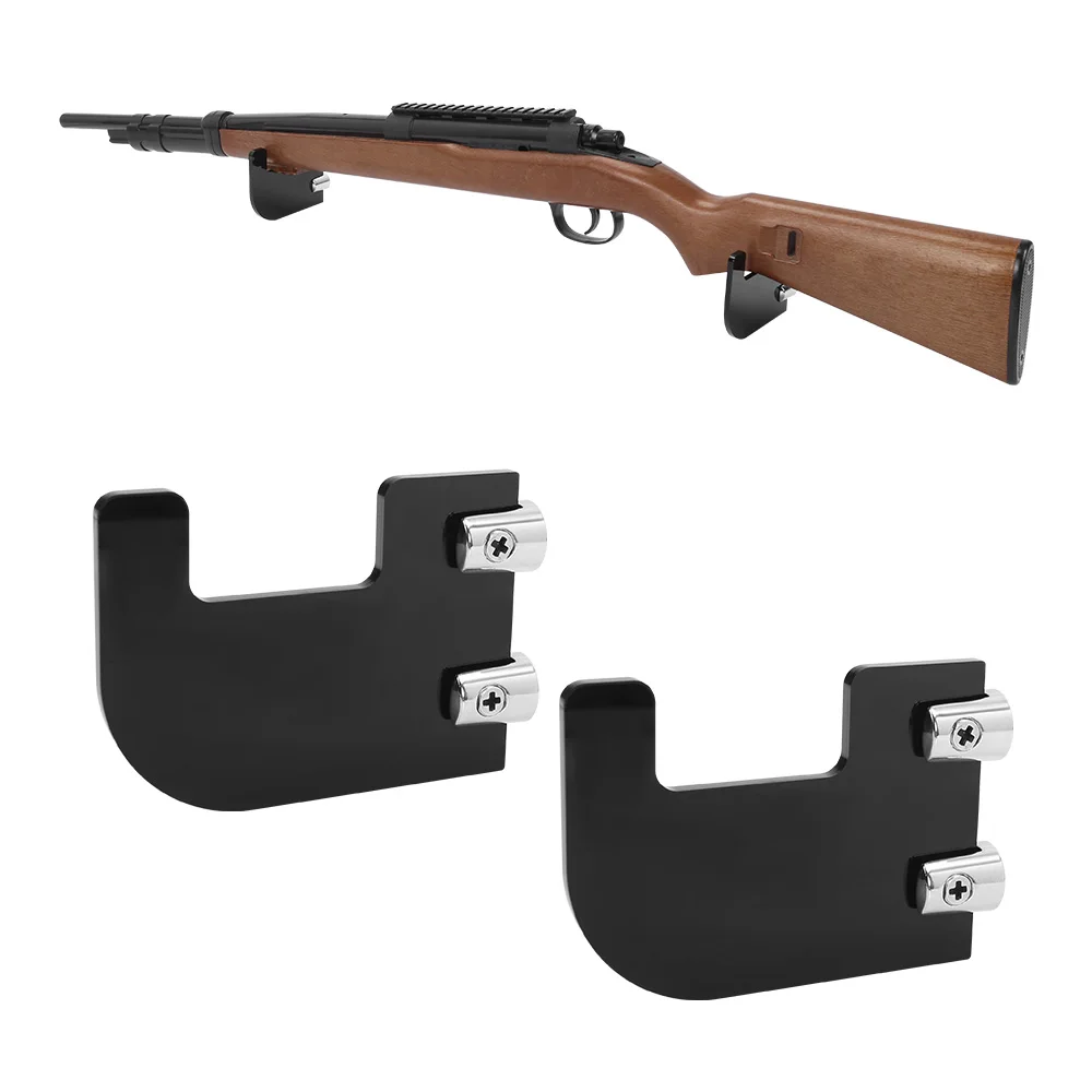 

2Pcs Rifle Gun Rack Tactical Gun Wall Mount Rifle Barrel Rest Multifunctional Gun Support Storage Stand Airsoft Accessories