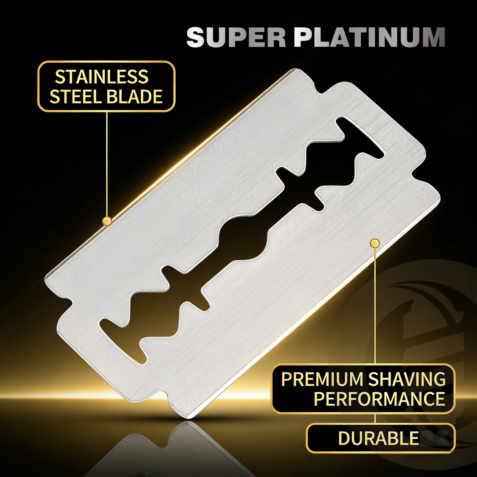 10Pcs/100Pcs Stainless Steel Razor Blades Old-Fashioned Manual Double Edge Shaver Razor Blade Hairdressing Barber Shaving Tools