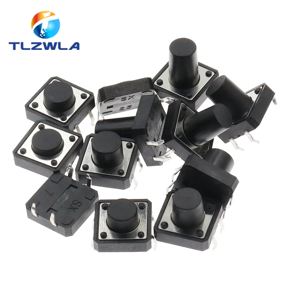 6x6x6mm パネルミニ/マイクロ/小型 PCB モーメント DIP 触覚プッシュボタンスイッチ 20 個 電気スイッチ uxcell マイクロタクトスイッチ  押しボタンスイッチ 6x6x6mm 4端子 97枚入り : ソウテン - 通販 - Yahoo!ショッピング 交換部品 20 個 4 ピン 6 * 6 マイクロタクトプッシュボタンスイッチ DIP 6x6x4.3/5/6/7/8/9/10/1