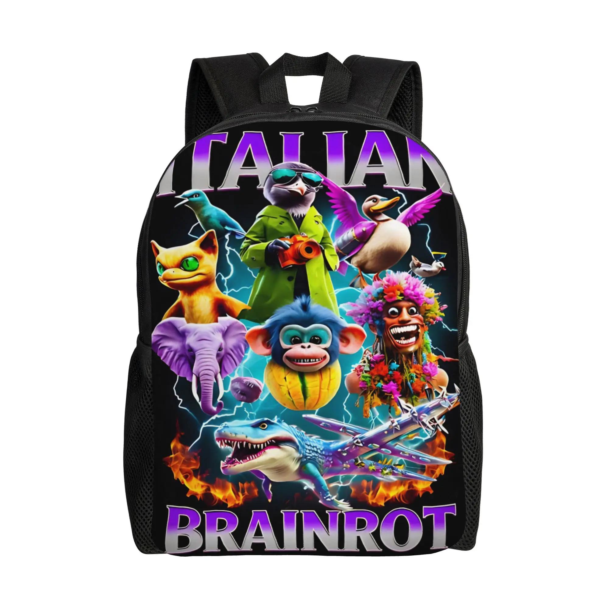 Italian Brainrot Cool Design (2) Backpack Stylish Backpacks Unisex ...
