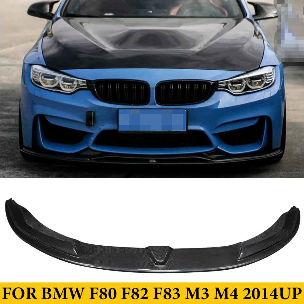 

For BMW F80 M3 F82 F83 M4 2014UP Carbon Fiber PSM Style Front Bumper Lip Spoiler Car Styling