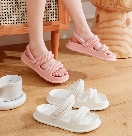 

F041702 Summer White light color breathable Sole Platform Sandals Casual Non-slip Homewear