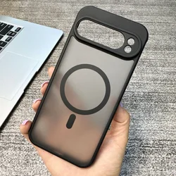 Magsafe Original Shockproof Magnetic Clear Phone Armor Case - Pixel 10 ProXL (Black)