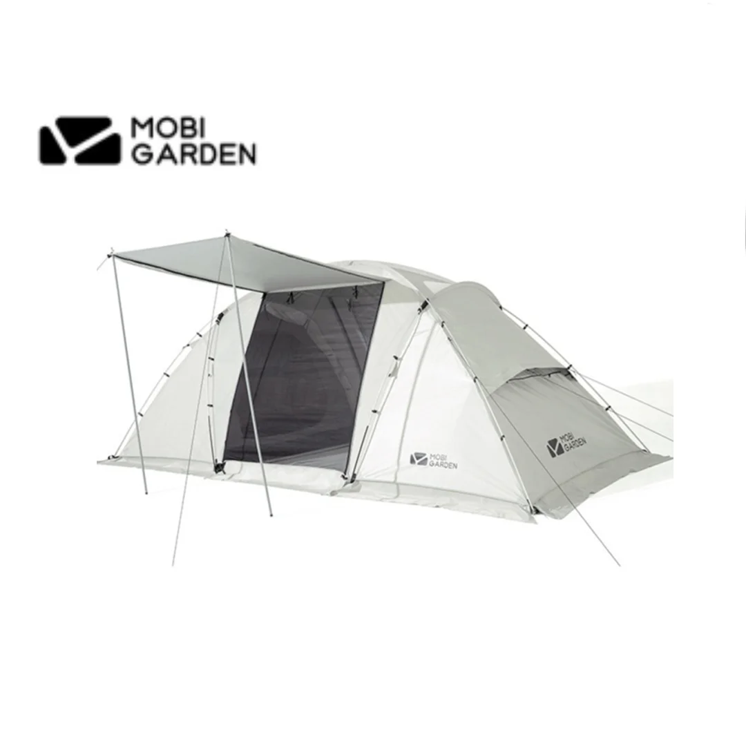 Mobi Garden Nature Hike Camping Outdoor Equipment Portable Beach Two Rooms One Hall Four People Camping Tent Travel Equipment