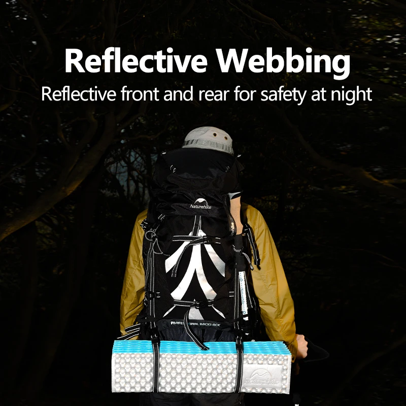 Naturehike Backpack Professional Outdoor Hiking Travel Bag Big Capacity 70L Mountaineering Camping Bag Support System NH70B070-B — view 2