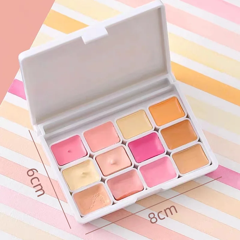 12 Skin Colors Watercolor Set Cartoon Flesh-colored Multiple Tone Water Color Collection VanGogh Mijello Holbein Schmincke watercolor painting set,watercolor paint,watercolor pigment