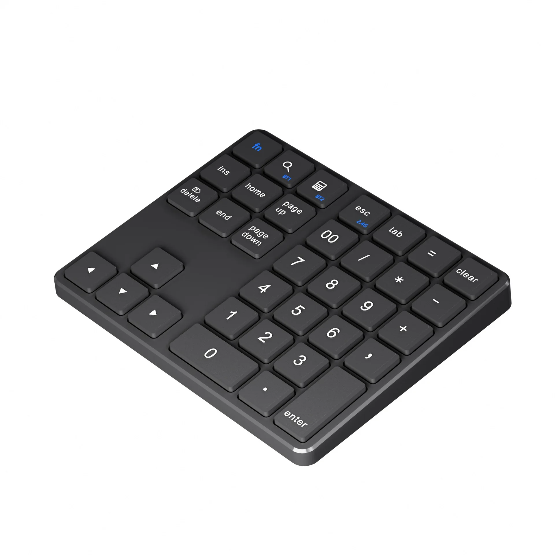35 Keys Dual Bluetooth Number Keyboard 2.4G Wireless Pad Thin Rechargeable Keypa