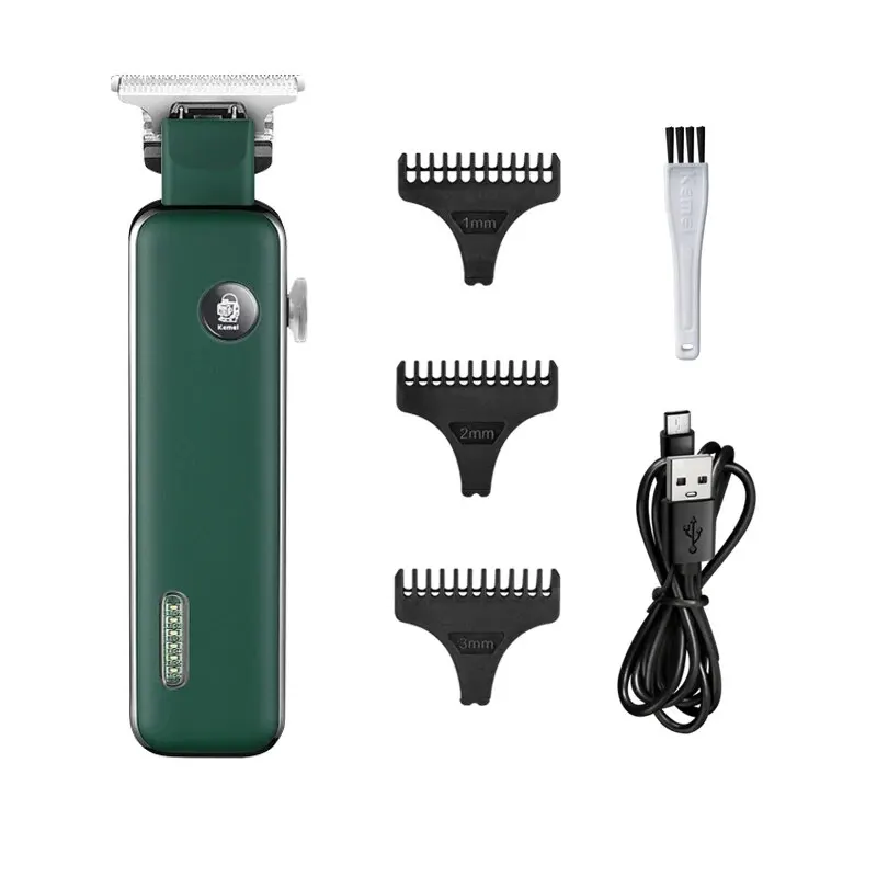 Kemei-5098 USB Electric Hair Clippers Trimmers For Adults Kids Cordless Rechargeable Hair Cutter Machine Professional Trimmers images - 6