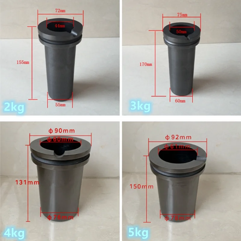 1kg/2kg/3kg Double Ring Graphite Crucible Melting Gold Silver Copper Furnace Casting Mould Melt Jewelry Tools graphite crucible