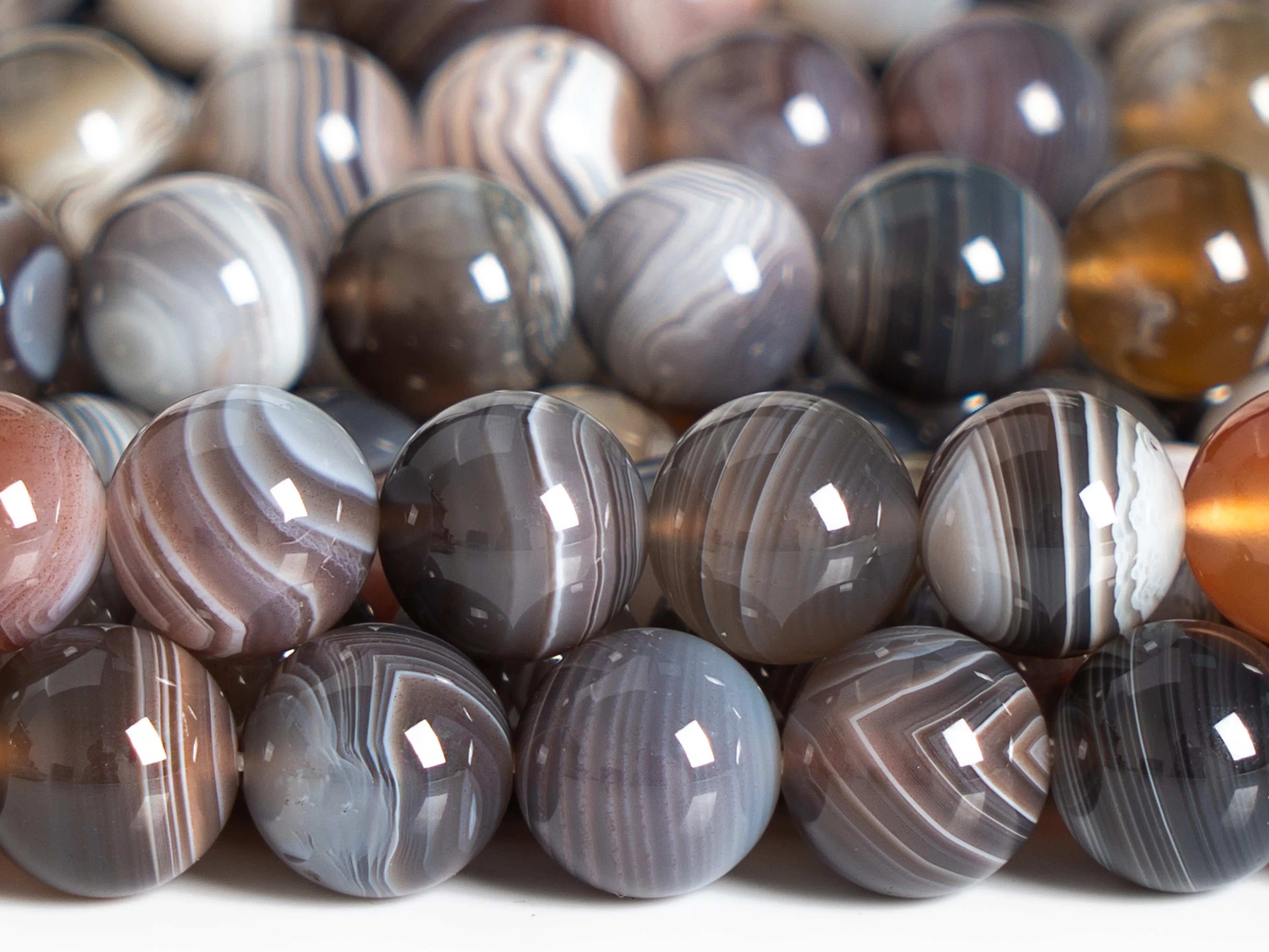 

Botswana Agate Beads Grade AAA Genuine Natural Gemstone Round Loose Beads 4MM 6MM 8MM 10MM for New Year Gift Jewelry Making