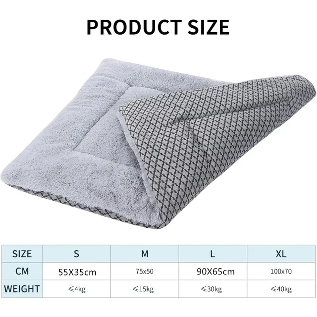 Dog Bed Mat Washable Cat Cushion Soft Premium Plush Dogs Mattress Sofa Dual Purpose Clearance for Small/Medium/Large Dog 5