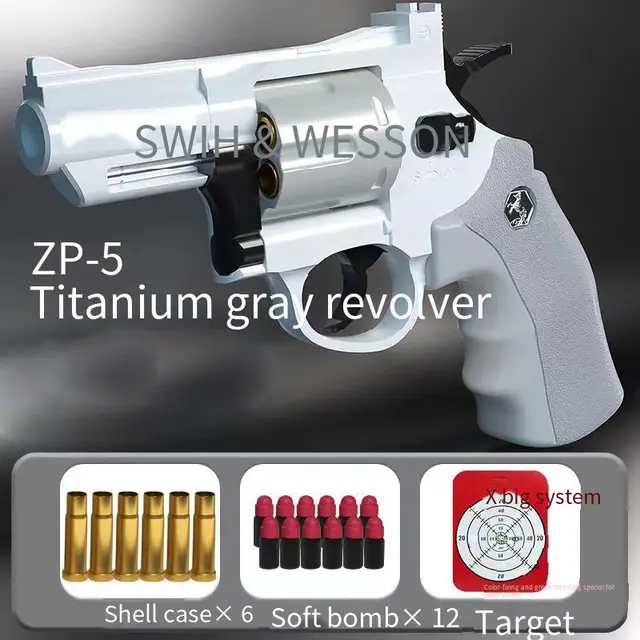 Lanceur De Pistolet Revolver Airsoft Zp5 Pour Gar?ons, Nouveau