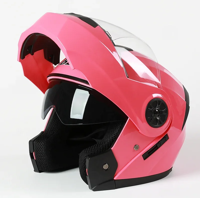 2023 New Arrival DOT Certification Professional Racing Flip Up Helmet Men Motorcycle ABS Material Modular Dual Lens Helmets