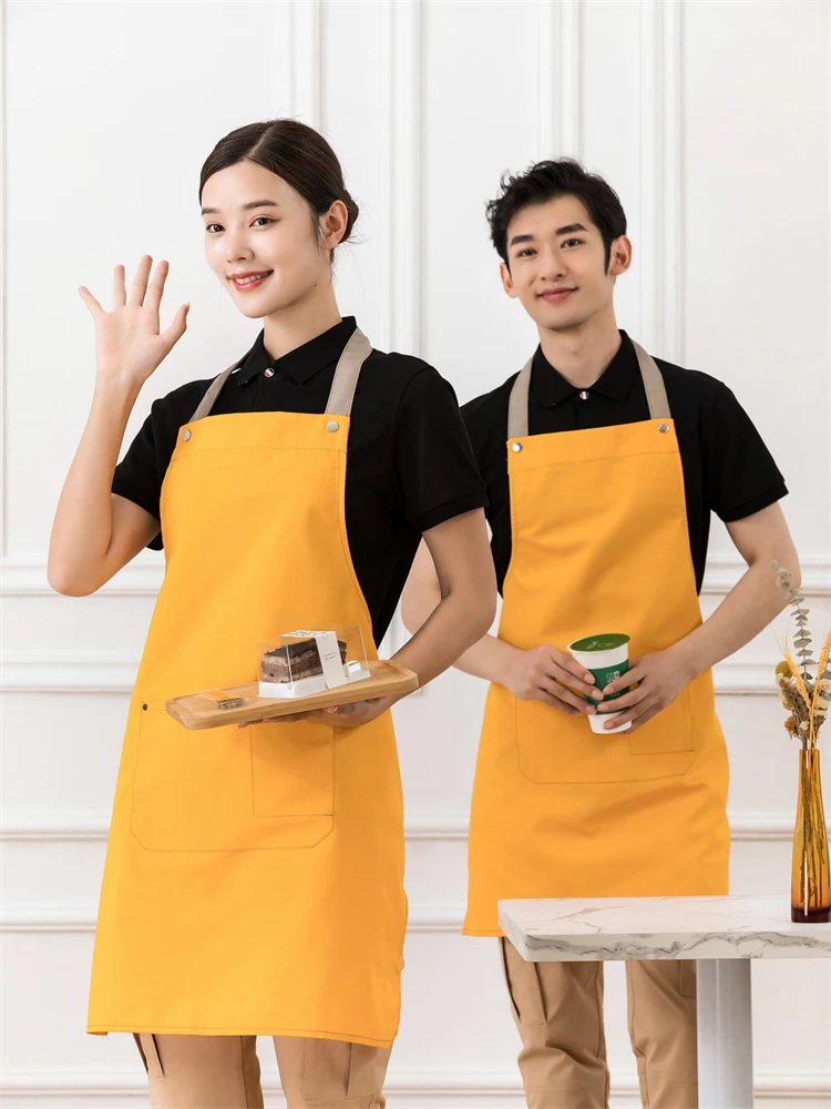 Customize Work Aprons Personalized Logo Man Chef Bib Apron Hairdresser Nail Beauty Apron Kitchen Cooking Cleaning Robe for Women 8 Sb6828796c01f4e15bd54ca1f9ac60ef8H