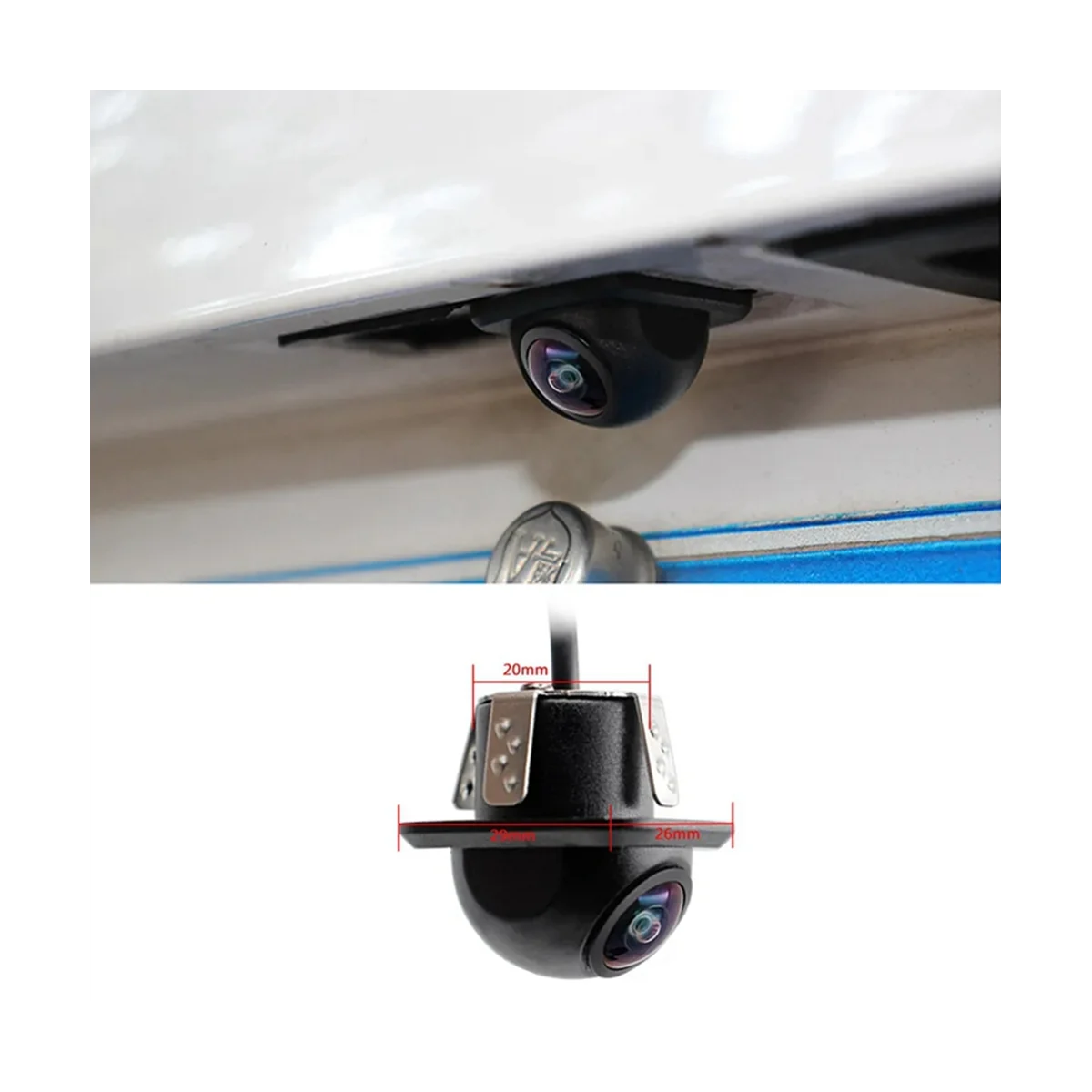 

CCD Fisheye Lens Car Camera Rear View Wide Angle Reversing Backup Camera HD Night Vision Auto Parking Assist