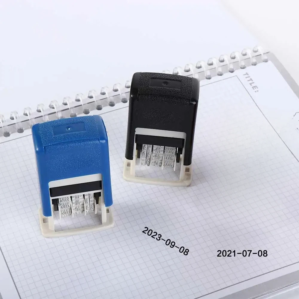 Mini Automatic Date Stamps for Office Supplies ABS Material