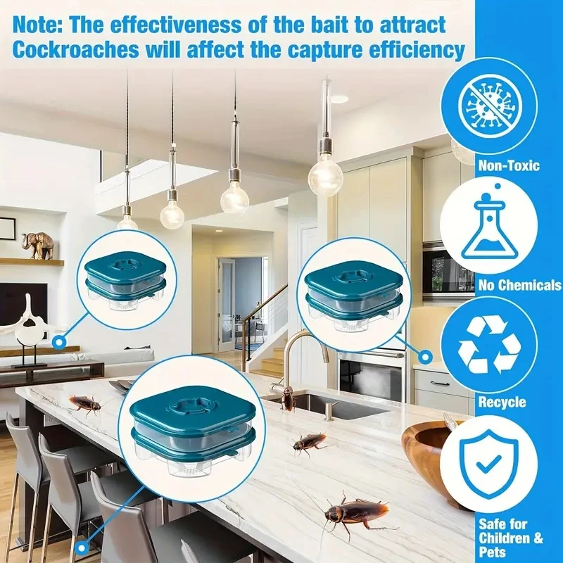 Household cockroach trap cockroach house box insect traps