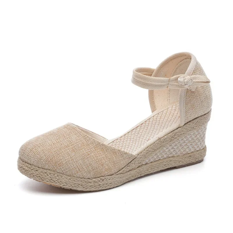 Espadrilles Wedges Woman Sandals Summer New In Ladies Comfort Casual Shoes Party Sandals Footwear Zapatillas Mujer Verano