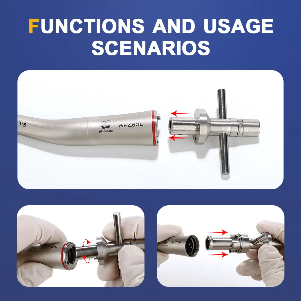 Dental Disassembly Tools Repair Kit Wrench For E-type Low Speed Contra Angle Handpiece CA-TOOL