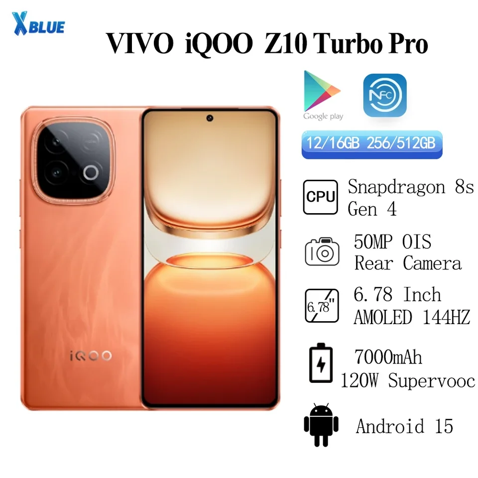 中国バージョン VIVO IQOO Z10 Turbo Pro 公式 Snapdragon 8s Gen4
