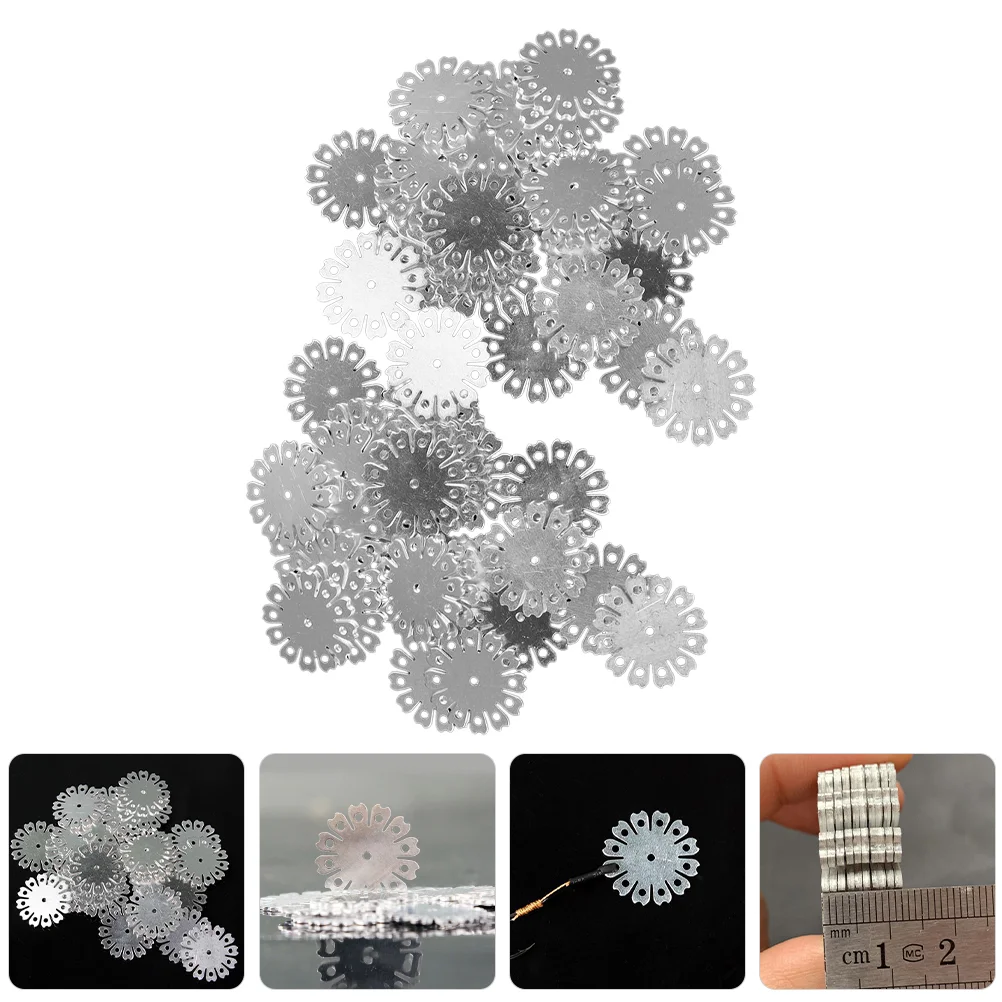 

50 Pcs Flap Hook Detangling Sturdy Plate Multi-hole Fixed Fishing Holder Aluminum Accessory