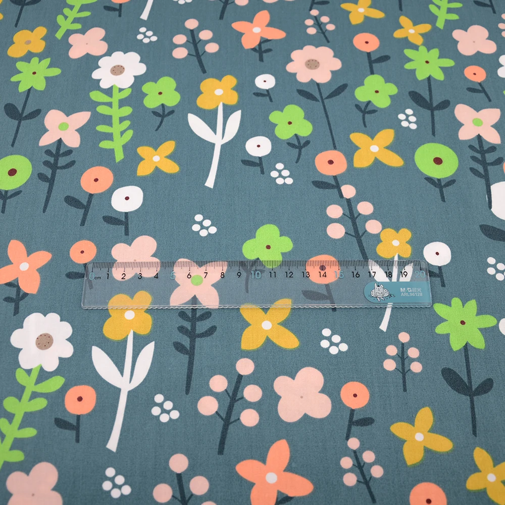 Rose Floral Baumwolle Stoff Patchwork Quilten Nähen Tuch Handwerk Bettwäsche Dekoration Teramila Stoffe Tissue Kleidung Zu Hause – Detail 5