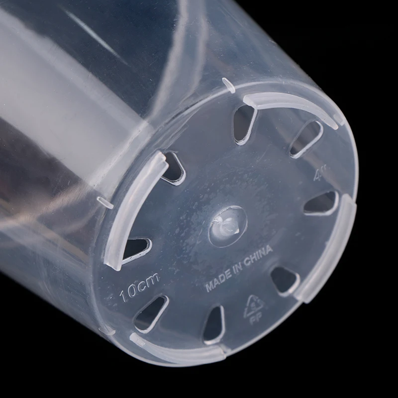 Description Picture 6 of itemHome Garden Round Planter Pot Orchid Nursery Container Planter Container Transparent Orchid Container Round Starting Pot