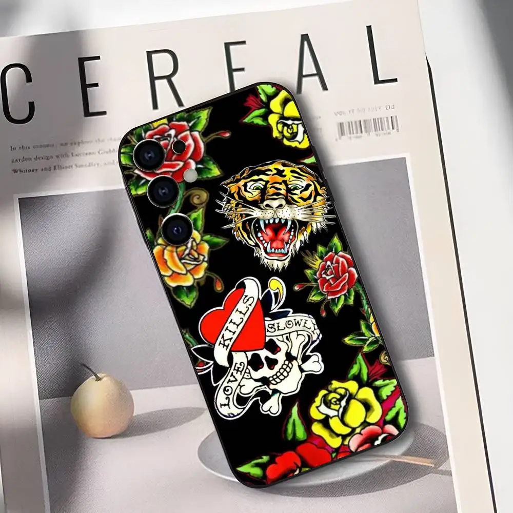 Stylish Ed Hardy Silicone Soft Phone Case
