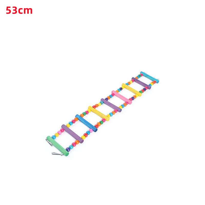 Parrot Toy Bird Toy Bird Swing Toy Bird Toys Set Swing Chewing Training Toys Small Parrot Hanging Hammock Parrot Cage Bell Perch with Ladder Pet Supplies