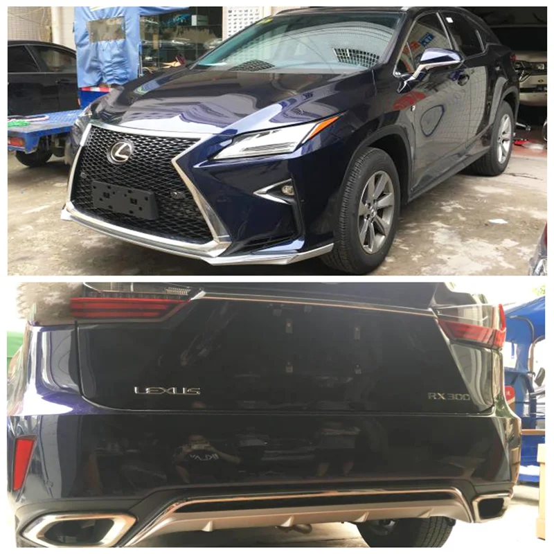 

For Lexus RX300 200T RX450H 2016 2017 2018 2019 2020 High Quality ABS Black Front Bumper Lip Spoiler Diffuser