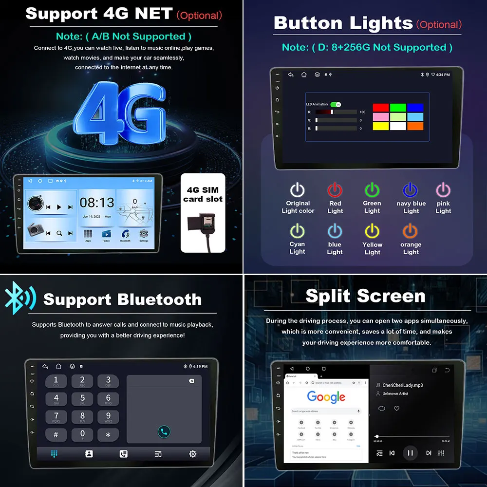 안드로이드 OS GPS 네비게이션 자동차 멀티미디어 라디오 플레이어, 도요타 코롤라 액시오 2 필더 3 E160 2012 2021 블루투스 오디오 DSP 스테레오