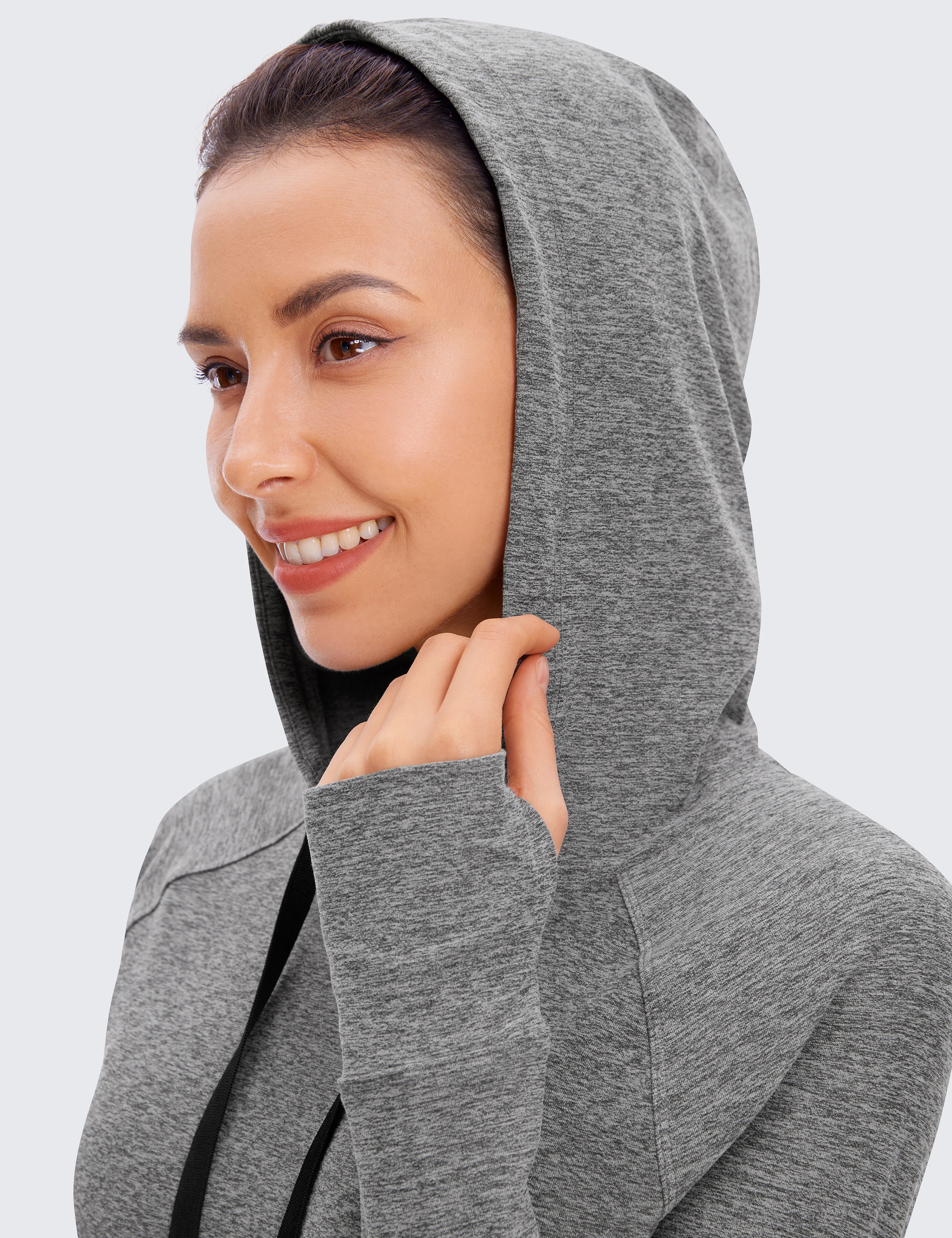 Women's Hoodie Long Sleeve Shirts Running Workout Top Pullover Sweatshirts with Pocket
