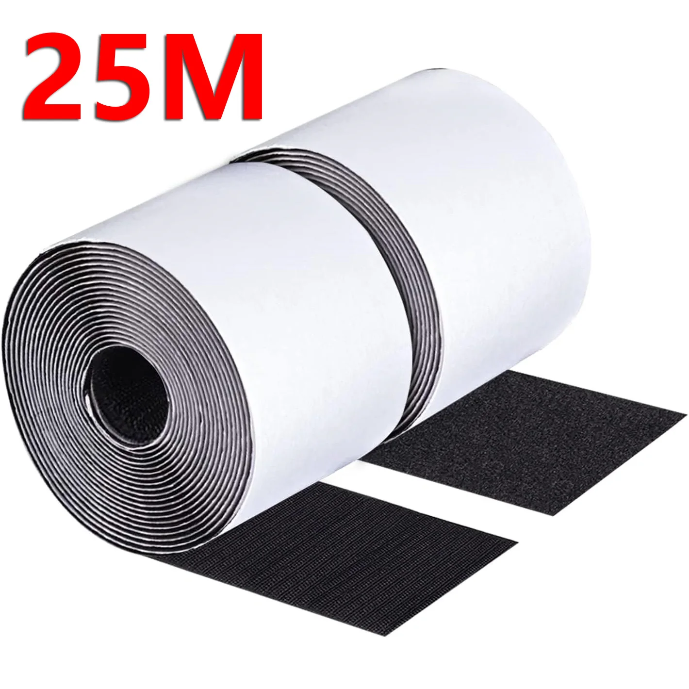 5cm Wide Magic Sticker Scratch Tapes Self-adhesive Hook and Loop Fastener Double Sided Straps with Glue DIY Accessories 1/5/25M