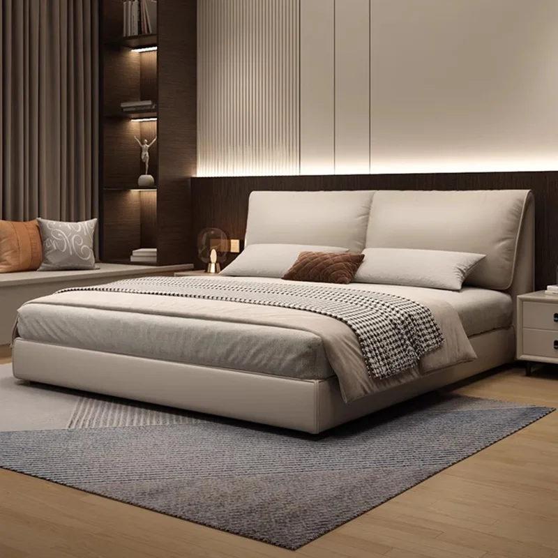 

Luxury Aesthetic Marriage Bed Under Storage Multifunctional Double Bed Modern Wood Camas De Casal De Luxo Bedroom Furniture
