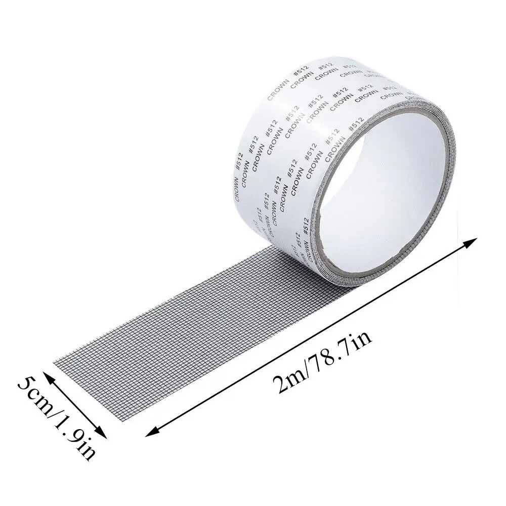 Description Picture 2 of itemStrong Selfadhesive Window Screen Repair Tape Window Screen Repair Patch Covering Holes Insect Mosquito Nets for Home Outdoors
