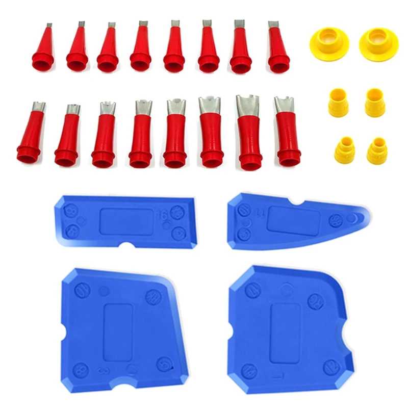 

Caulking Finisher Kit Stainless Steel Caulk Nozzle Applicator Caulking Finisher Glue With For Kitchen Bathroom