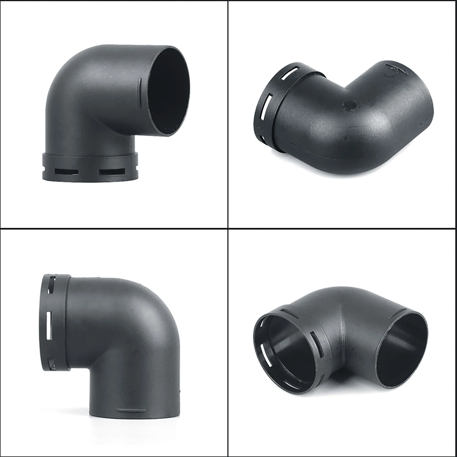 Car Parking Heater Air Vent Duct Connector 45/75/90/60mm Air Vent Ducting L-Shaped Outlet Exhaust Lbow Pipe Joiner heater duct connector