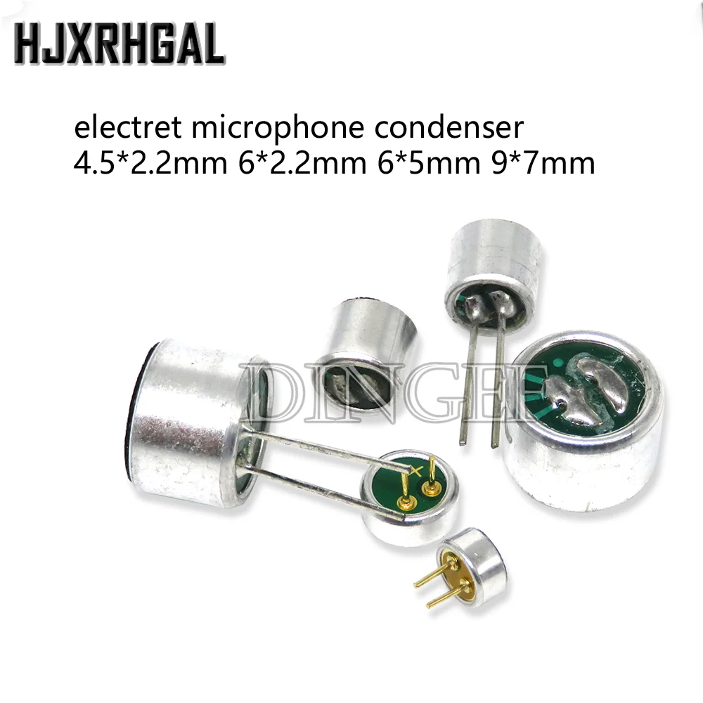 Amazon.com: uxcell 8 Piece Electret Microphone 52dB Electret Condenser Mic  MP3 MP4 Microphone Sensor Inserts with PCB Pins 9x7mm : Musical Instruments