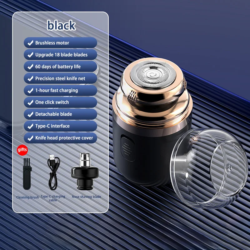 남성용 전기 면도기 코 헤어 트리머, 충전식 코 제모 면도기, 휴대용 미니 나이프, 신제품