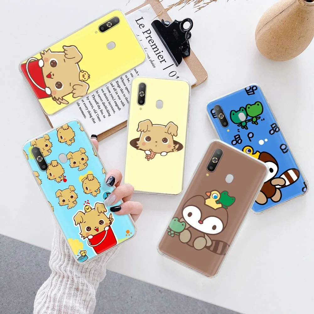 Chibimaru Monkichi Landry Custodia Morbida Trasparente Per Moto Edge 20 Fusion One Action Zoom Vision Plus Hyper 5G Ace Lite S30 Pro