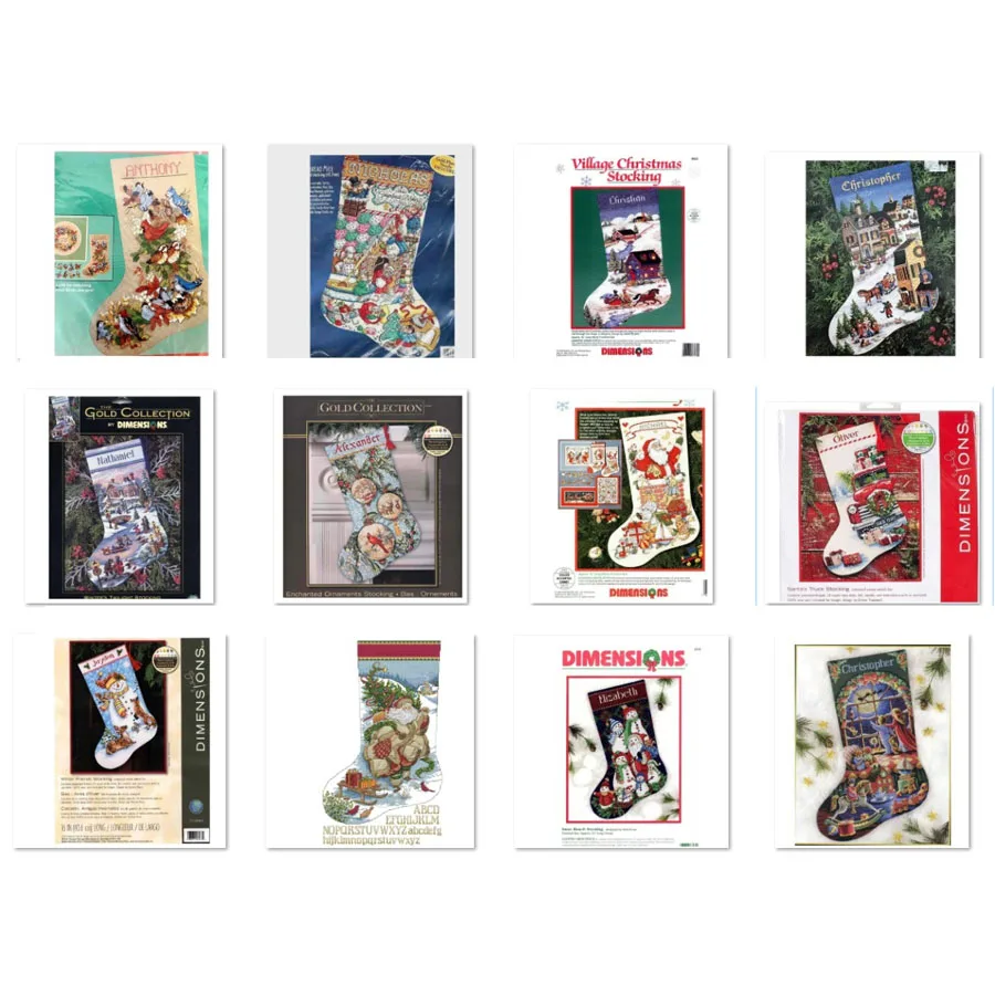 Counted Cross Stitch Kits Gingerbread Mice Stocking Family Christmas Home Decoration Bucilla 83999 Cross stitch sets